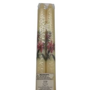 New vintage Rosalind Walshe amaryllis taper candles